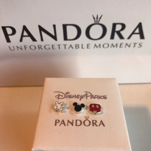 Pandora Sparkling Locket & Chain w/ Disney Mickey - Picture 6 of 7